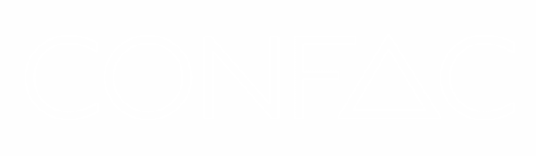 Confac logo i hvid